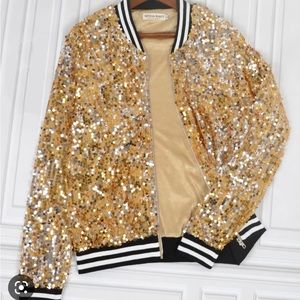 ✨Gold Sequin Jacket ✨